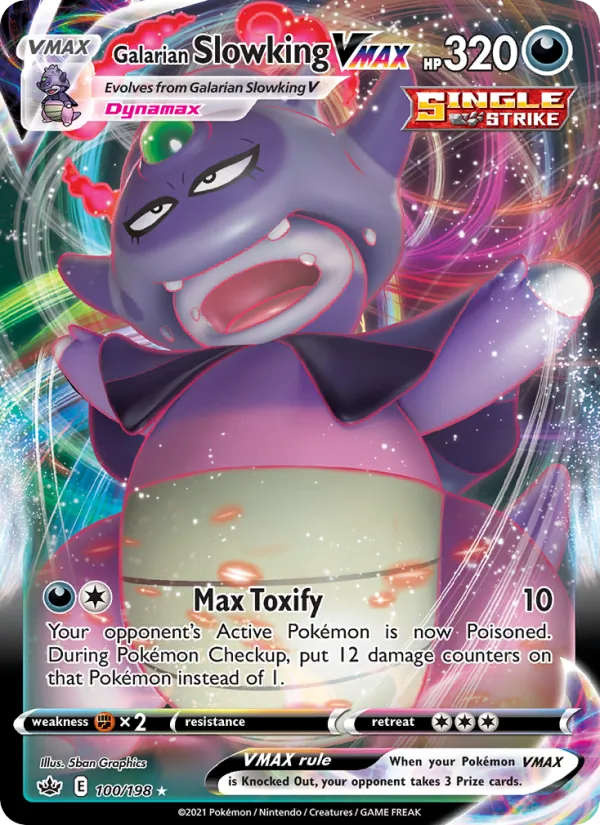 Galarian Slowking VMAX — Chilling Reign #100 (Pokémon TCG card)