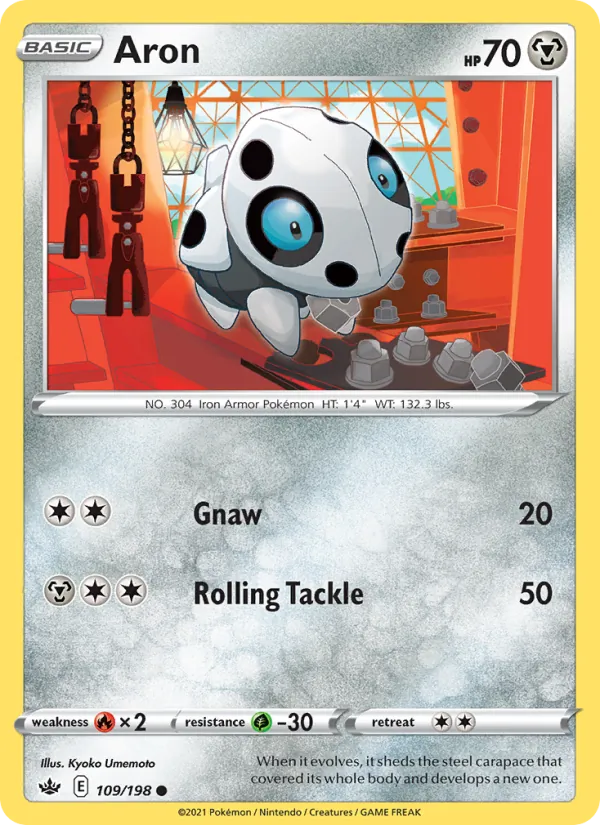 Aron — Chilling Reign #109 (Pokémon TCG card)