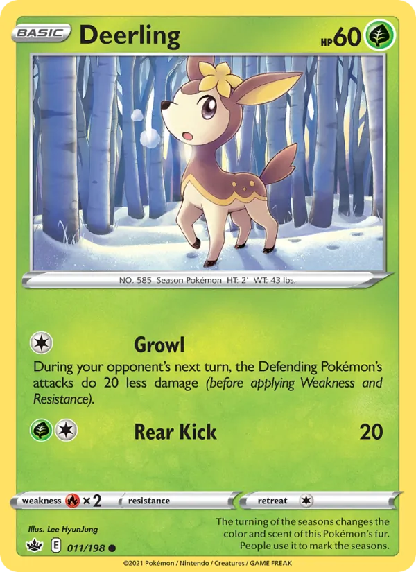 Deerling — Chilling Reign #11 (Pokémon TCG card)