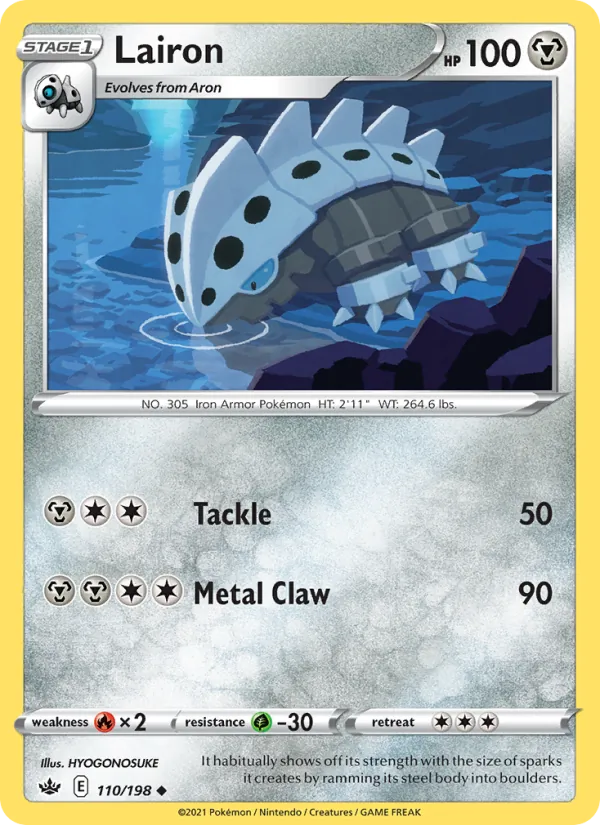 Lairon — Chilling Reign #110 (Pokémon TCG card)