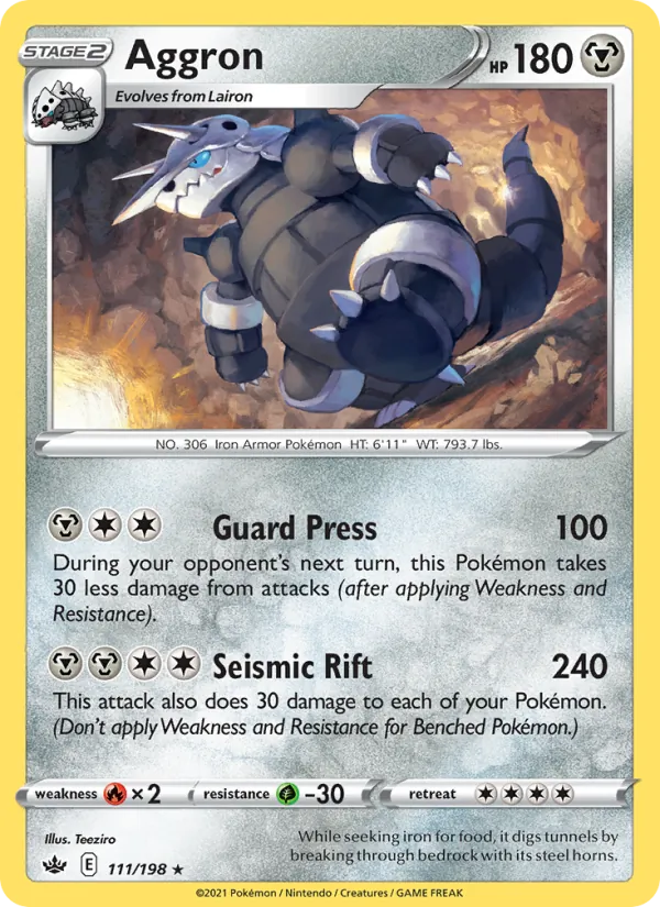 Aggron — Chilling Reign #111 (Pokémon TCG card)