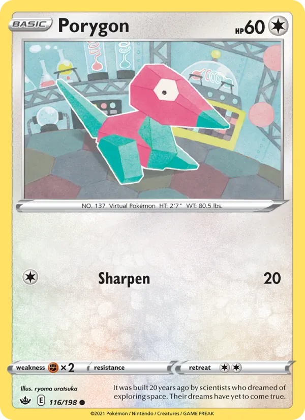 Porygon — Chilling Reign #116 (Pokémon TCG card)