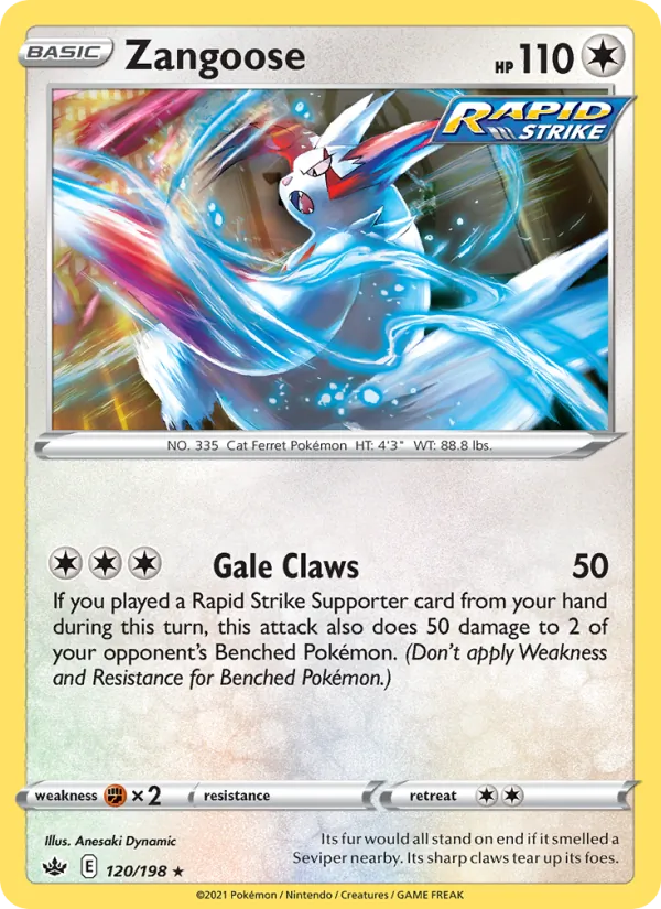 Zangoose — Chilling Reign #120 (Pokémon TCG card)