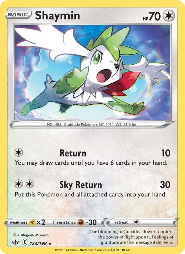 Shaymin — Chilling Reign #123 (Pokémon TCG card)