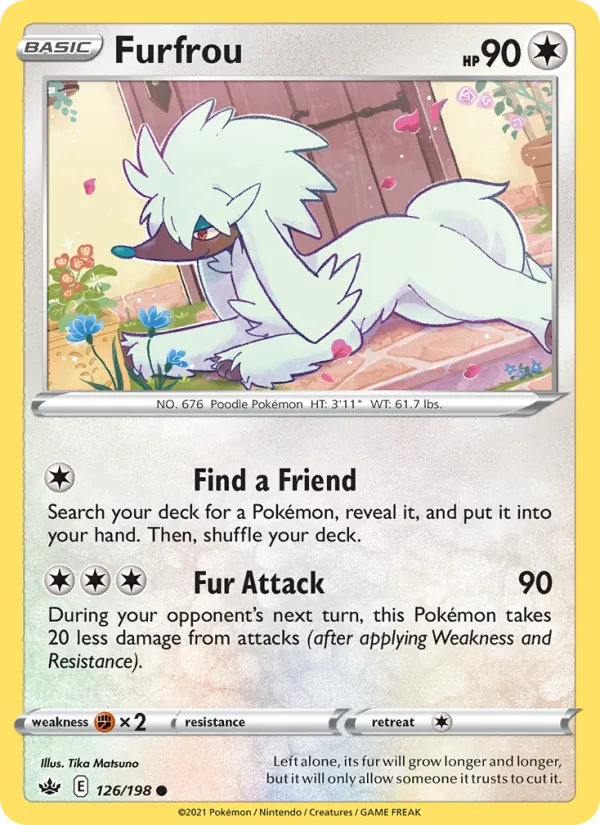 Furfrou — Chilling Reign #126 (Pokémon TCG card)