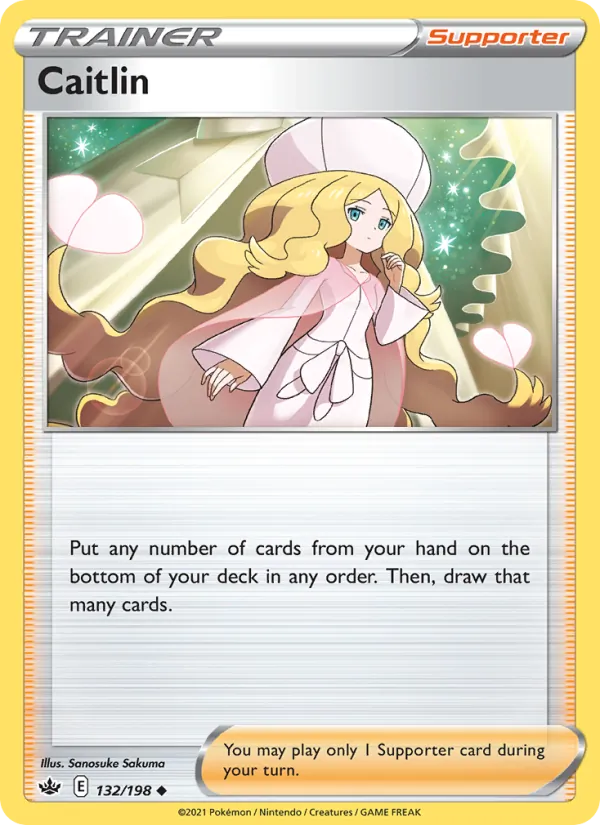 Caitlin — Chilling Reign #132 (Pokémon TCG card)