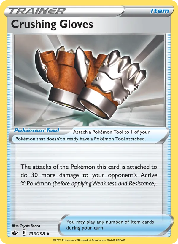 Crushing Gloves — Chilling Reign #133 (Pokémon TCG card)