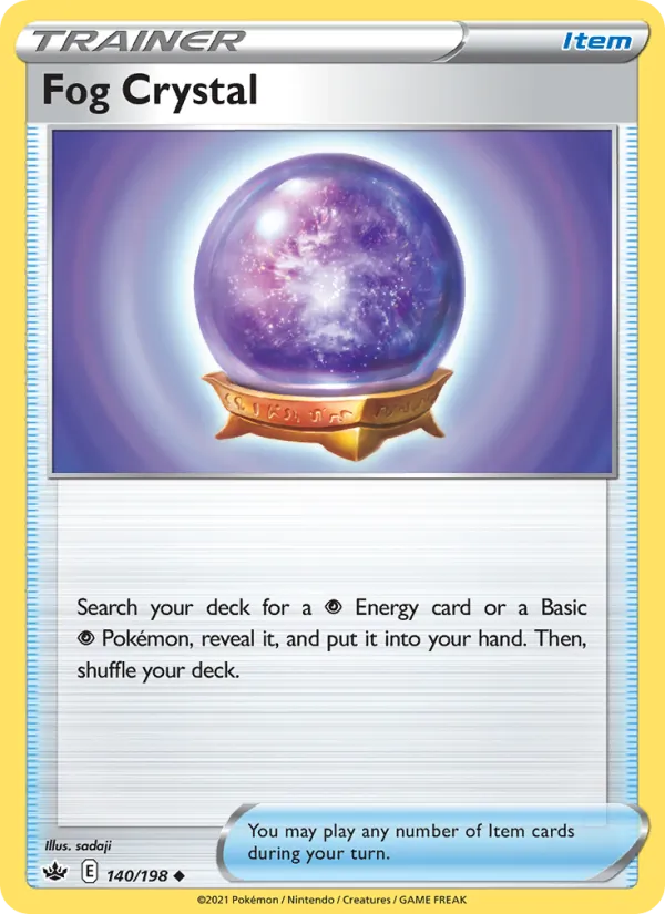 Fog Crystal — Chilling Reign #140 (Pokémon TCG card)