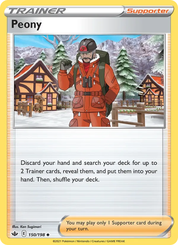 Peony — Chilling Reign #150 (Pokémon TCG card)