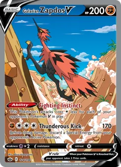 Galarian Zapdos V (Chilling Reign #174)