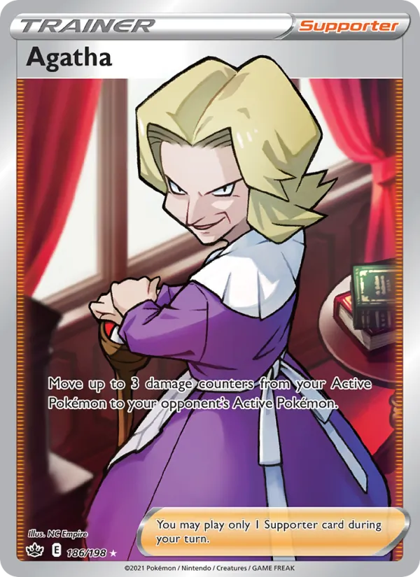 Agatha — Chilling Reign #186 (Pokémon TCG card)