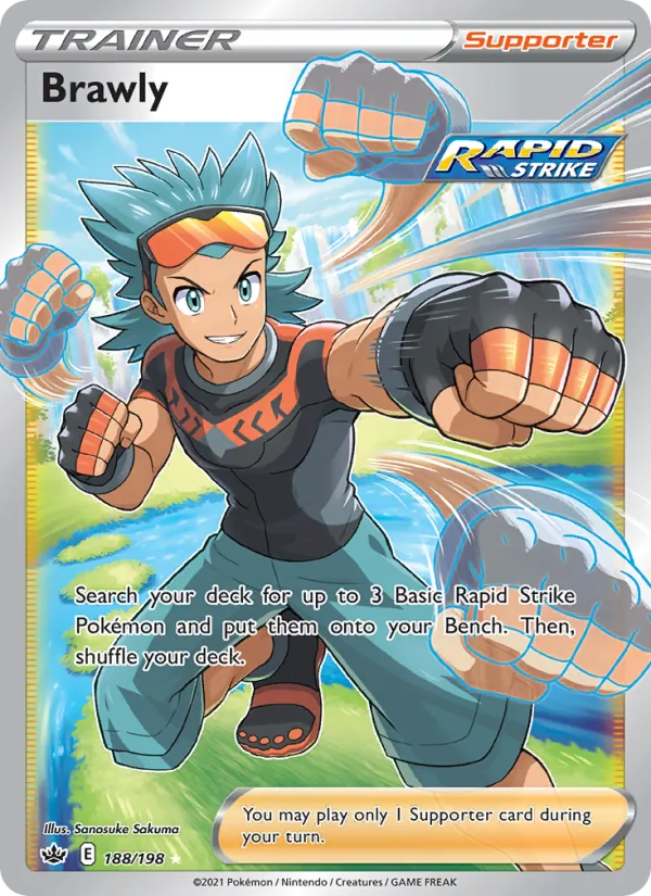 Brawly — Chilling Reign #188 (Pokémon TCG card)