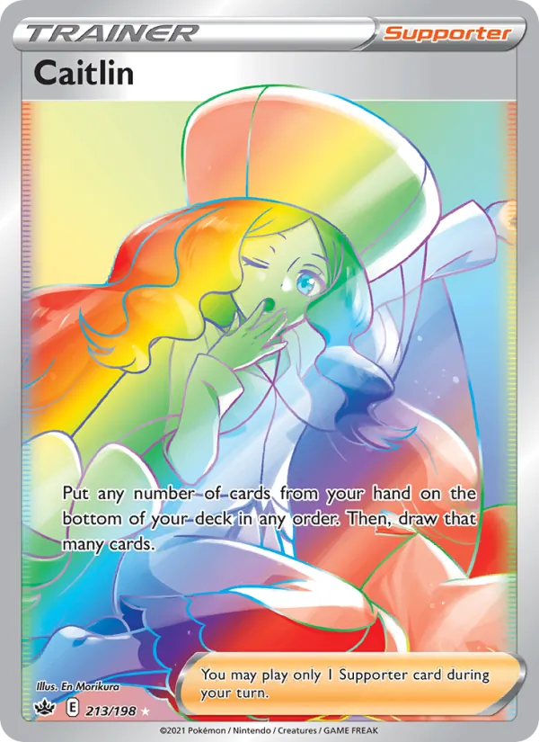 Caitlin — Chilling Reign #213 (Pokémon TCG card)