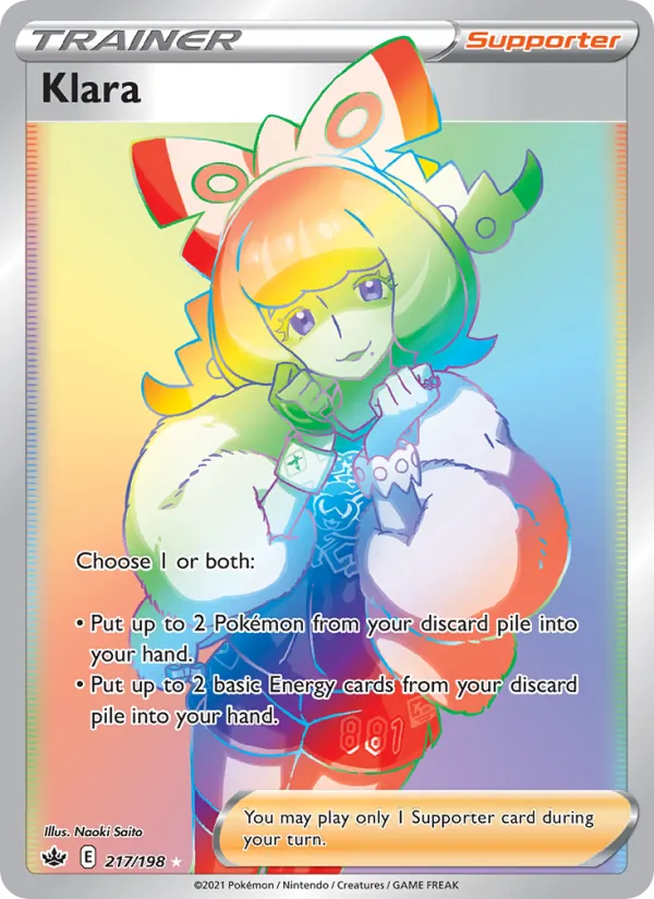 Klara — Chilling Reign #217 (Pokémon TCG card)