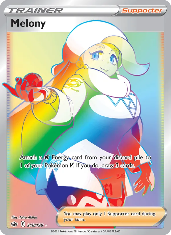 Melony — Chilling Reign #218 (Pokémon TCG card)