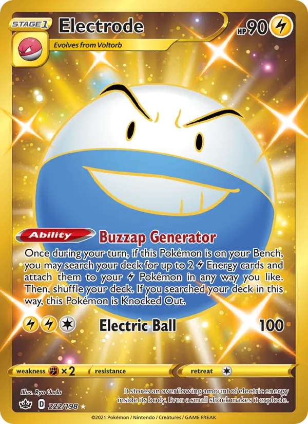 Electrode — Chilling Reign #222 (Pokémon TCG card)