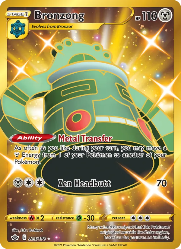 Bronzong — Chilling Reign #223 (Pokémon TCG card)