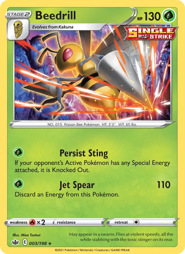 Beedrill — Chilling Reign #3 (Pokémon TCG card)