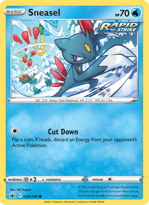 Sneasel — Chilling Reign #30 (Pokémon TCG card)