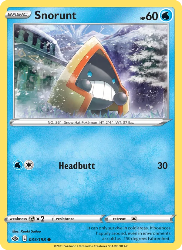 Snorunt — Chilling Reign #35 (Pokémon TCG card)