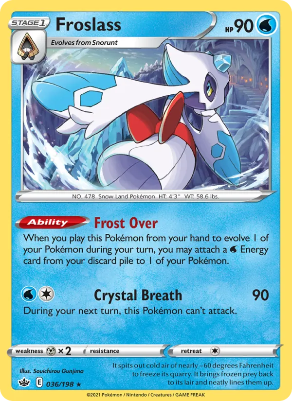Froslass — Chilling Reign #36 (Pokémon TCG card)