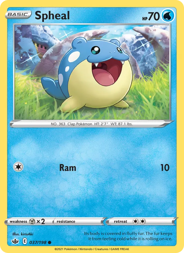 Spheal — Chilling Reign #37 (Pokémon TCG card)