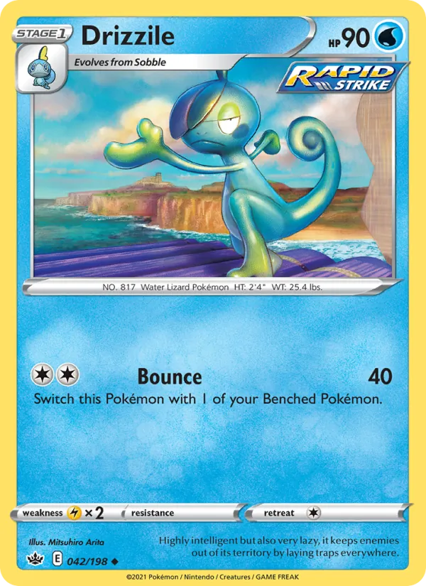 Drizzile — Chilling Reign #42 (Pokémon TCG card)