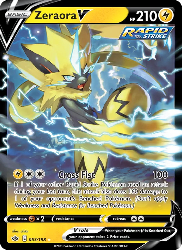 Zeraora V — Chilling Reign #53 (Pokémon TCG card)