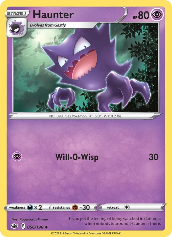 Haunter — Chilling Reign #56 (Pokémon TCG card)