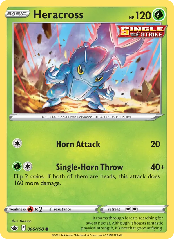 Heracross — Chilling Reign #6 (Pokémon TCG card)