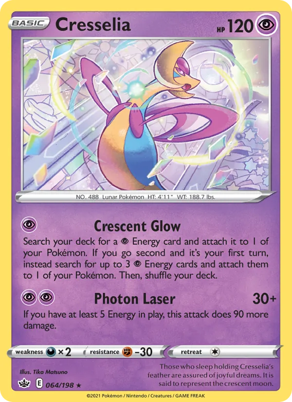 Cresselia — Chilling Reign #64 (Pokémon TCG card)