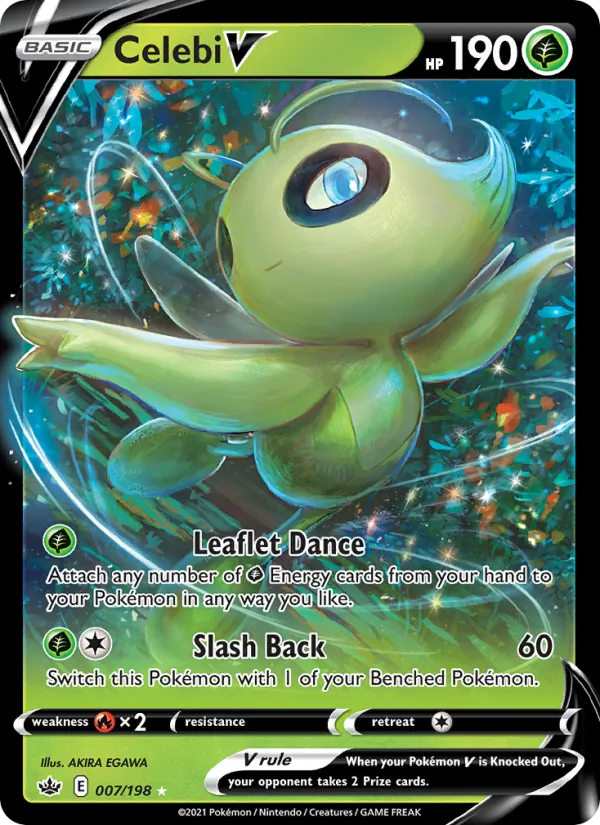 Celebi V — Chilling Reign #7 (Pokémon TCG card)
