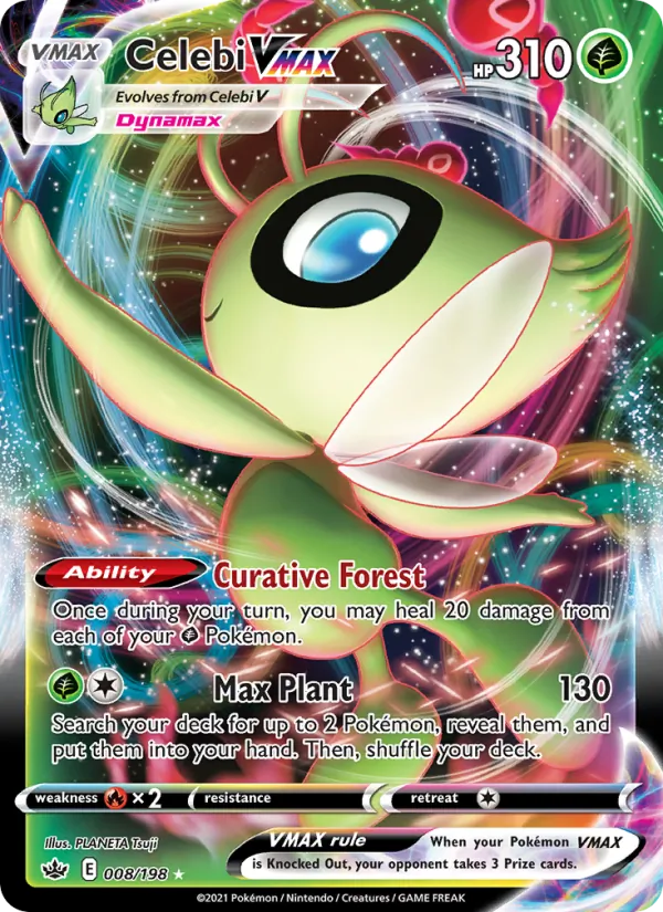 Celebi VMAX — Chilling Reign #8 (Pokémon TCG card)