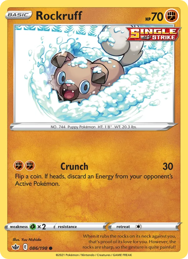 Rockruff — Chilling Reign #86 (Pokémon TCG card)