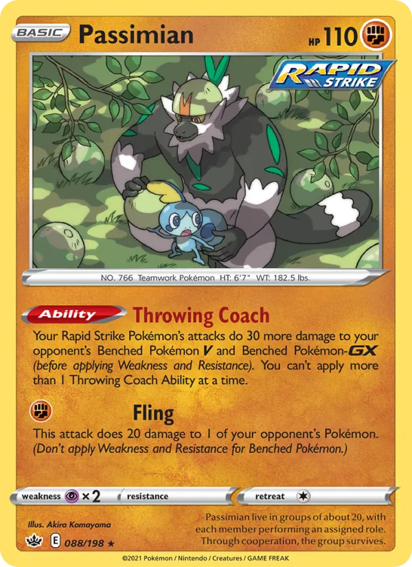 Passimian — Chilling Reign #88 (Pokémon TCG card)