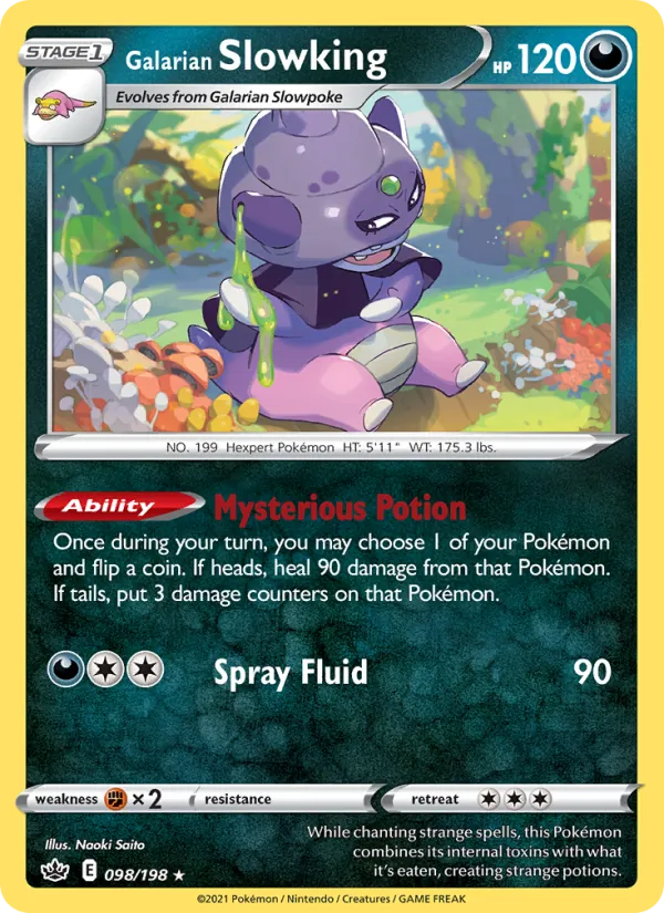 Galarian Slowking — Chilling Reign #98 (Pokémon TCG card)