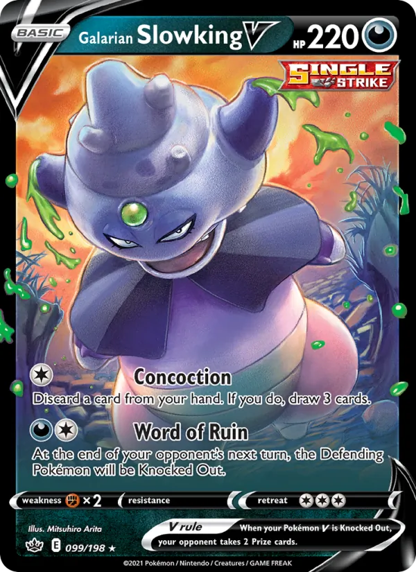 Galarian Slowking V — Chilling Reign #99 (Pokémon TCG card)
