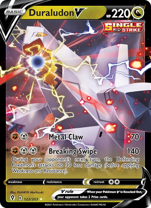 Duraludon V — Evolving Skies #122 (Pokémon TCG card)