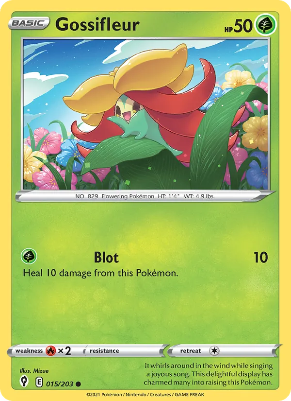 Gossifleur — Evolving Skies #15 (Pokémon TCG card)