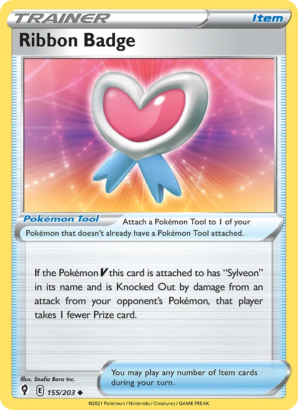 Ribbon Badge — Evolving Skies #155 (Pokémon TCG card)