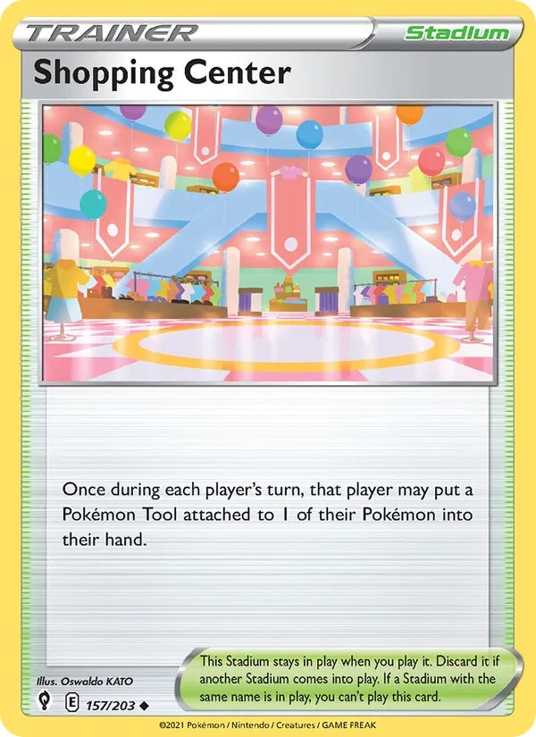 Shopping Center — Evolving Skies #157 (Pokémon TCG card)