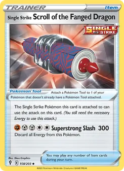 Single Strike Scroll of the Fanged Dragon (Evolving Skies #158)