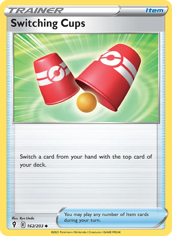 Switching Cups — Evolving Skies #162 (Pokémon TCG card)