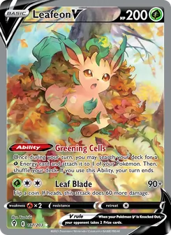 Leafeon V (Evolving Skies #167)