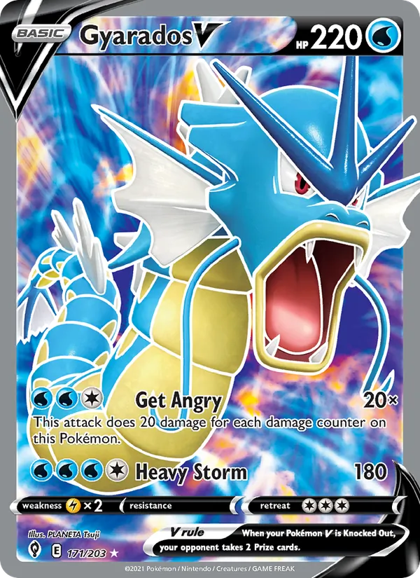 Gyarados V — Evolving Skies #171 (Pokémon TCG card)