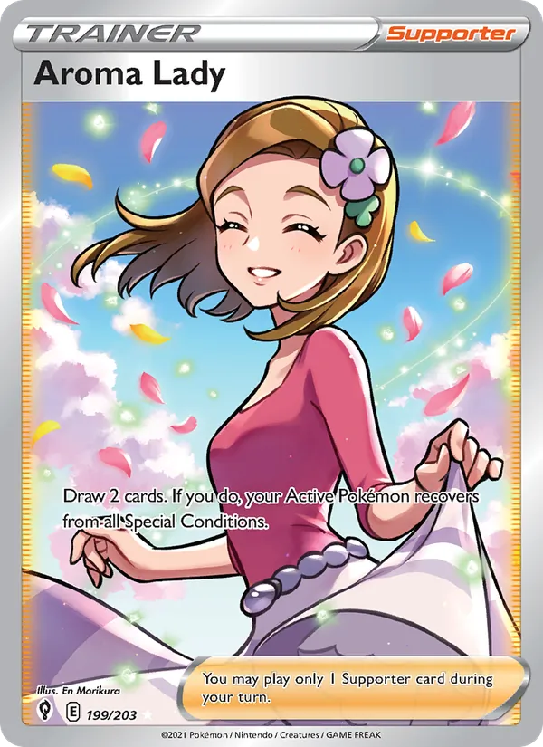 Aroma Lady — Evolving Skies #199 (Pokémon TCG card)
