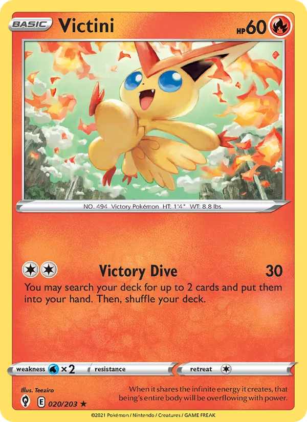 Victini — Evolving Skies #20 (Pokémon TCG card)