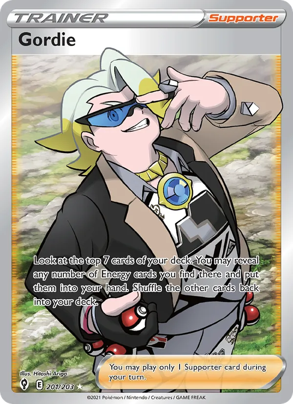 Gordie — Evolving Skies #201 (Pokémon TCG card)