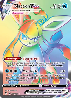 Glaceon VMAX (Evolving Skies #208)