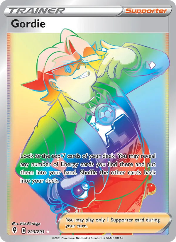 Gordie — Evolving Skies #223 (Pokémon TCG card)